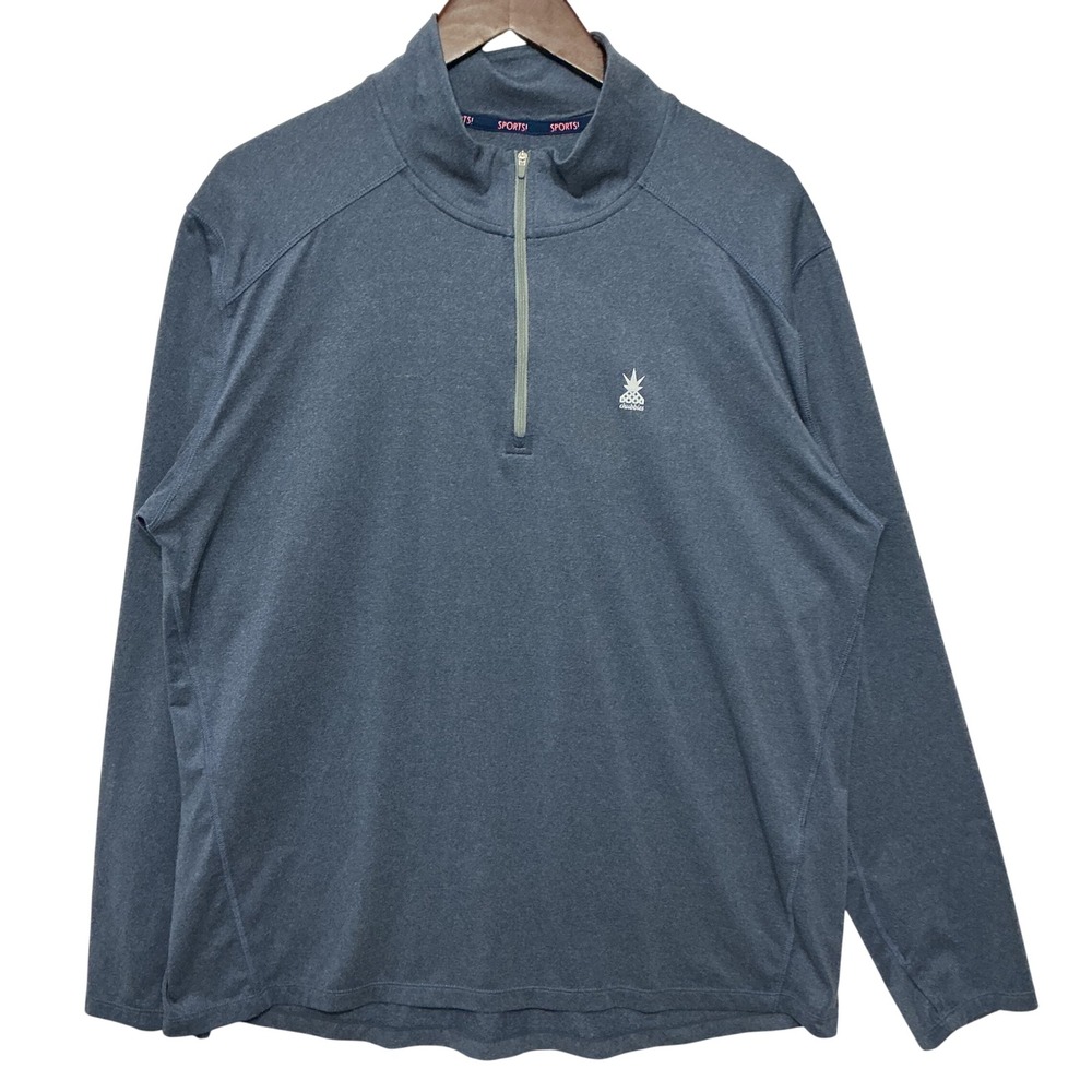 Chubbies Quarter Zip Pullover Mens XL Blue Excellent Performance‎ Pineapple Logo